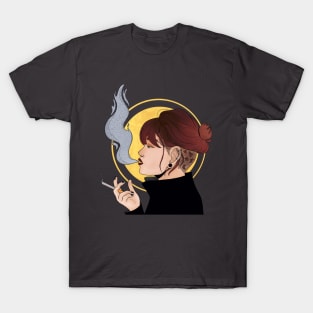 Smoking Lady T-Shirt